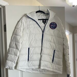 Buffalo Bills White Puffer Jacket